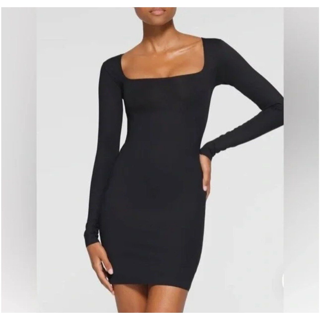 Skims Body Long Sleeve Midi Dress